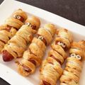 Tomokuroda's cooksnap of when they made ハロウィン！もう一品！ミイラウィンナー.