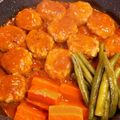 Chang★'s cooksnap of when they made ♡ ふわっふわ♡ の煮込み豆腐ハンバーグ.