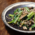 Giant corn's cooksnap of when they made 小松菜ときのこのオイスター炒め.