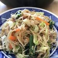 Remtan's cooksnap of when they made 豚・にら・もやし♪DE♪ビーフン炒め.