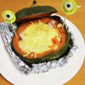 Nami＆Yuzu's cooksnap of when they made ハロウィンに♪かぼちゃのまるごとグラタン.