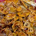 mahalomiyu's cooksnap of when they made れんこん豚肉のニンニク味噌炒め☆簡単副菜.