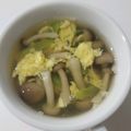 tamago大好き's cooksnap of when they made ★ﾚﾀｽ･しめじと卵の生姜中華ｽｰﾌﾟ★.