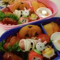 sayukipun's cooksnap of when they made ハロウィン☆キャラ弁かぼちゃ煮でランタン.