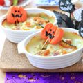runa10's cooksnap of when they made ＊カボチャ＊にんじん飾り切り.