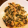 48ルンルン's cooksnap of when they made 大根の葉と挽肉のみそ炒め.