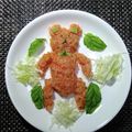 ルチアーノ★★★'s cooksnap of when they made テディベアっぽいおにぎりプレート♪.