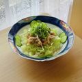 キンプリ's cooksnap of when they made 肉味噌あんのサラダうどん.