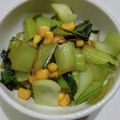 フレンチブルブル's cooksnap of when they made 【お弁当】チンゲン菜とコーンの和風炒め.
