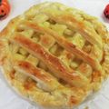 roll21's cooksnap of when they made ハロウィン☆カボチャとりんごのデコパイ.