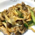 半熟王子's cooksnap of when they made 胡瓜と豚こまの中華炒め.