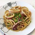 Gonbao's cooksnap of when they made イカワタパスタ.