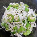 yumelon88's cooksnap of when they made オクラとしらすのポン酢和え.