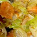 tsurikichi's cooksnap of when they made 鮭とキャベツの味噌バター炒め.