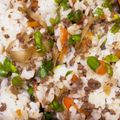 葱はハサミで切る人's cooksnap of when they made 合びき肉とごぼうのまぜまぜごはん♪.