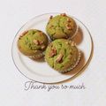 まあまま☆0403's cooksnap of when they made ✿黒猫さんちの抹茶チーズマフィン✿.