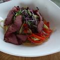 melmarilyn's cooksnap of when they made パストラミビーフとキャベツのパスタ♪.