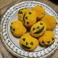 wizard74's cooksnap of when they made ハロウィン★かぼちゃのクリチ茶巾サラダ.