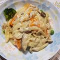 か～ぽ☆'s cooksnap of when they made かぼちゃのひき肉クリームがけ.