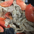 葉月優希's cooksnap of when they made 5分でできる！豚こまとトマトのすき焼き風.