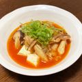momijido's cooksnap of when they made アレンジ広がる茸の酒粕トマトキムチスープ.