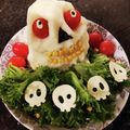 歌いながら作ります's cooksnap of when they made ハロウィンに☆スカルポテトサラダ.