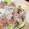 りおちーmama's cooksnap of when they made 豚肉と白菜とねぎだれのフライパン蒸し.