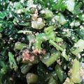 おやべっち's cooksnap of when they made ☆超簡単！めちゃうま大根の葉サラダ！.