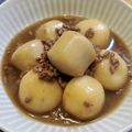 ぱにぱる's cooksnap of when they made 冷凍里芋と冷凍パラパラ豚ミンチで時短一品.