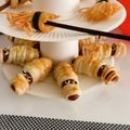 ミファソ's cooksnap of when they made ミイラのソーセージ♪　ハロウィンに♪　.