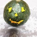 めみたん☆'s cooksnap of when they made かぼちゃ皮で簡単♪ジャックオーランタン♪.