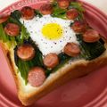 チェリチョコ's cooksnap of when they made ★ほうれん草エッグトースト★.