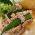 ラクラクダ's cooksnap of when they made オクラとささみのポン酢あえ.