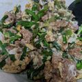 じゅんともた's cooksnap of when they made 甘辛味でご飯がすすむ♫挽き肉入りニラ玉.