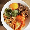 ＭEGUMI❤︎'s cooksnap of when they made 簡単ごはん♪キムチ納豆丼♪.