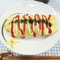 在宅勤務のおじさん's cooksnap of when they made 簡単　オムそば.