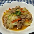 クックWZ3WQY☆'s cooksnap of when they made 豚肉と白菜と人参のピリ辛炒め.