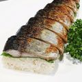 クックUR9L2V☆'s cooksnap of when they made 簡単の絶品な居酒屋味の焼き鯖寿司.