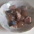 きらり流れ星's cooksnap of when they made 玉こんにゃくと鯖缶の煮物.