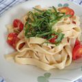 meron♪'s cooksnap of when they made プチトマトと大葉の冷製パスタ.