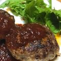 hkr's cooksnap of when they made ☆基本のふっくらジューシーハンバーグ.