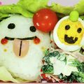 ✾ローズマリー✾'s cooksnap of when they made 簡単☆おばけおにぎり＊ハロウィンキャラ弁.