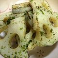るるちゃんLOVE's cooksnap of when they made レンコンののり塩炒め.