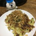 め目め's cooksnap of when they made 簡単20分◎豆腐で小麦粉なしのお好み焼き.