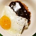 世界の中心's cooksnap of when they made 目玉焼きハンバーグ弁当.