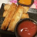 マールマル's cooksnap of when they made 余った餃子の皮で★ギョニソ巻.