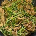 わっきー0424's cooksnap of when they made 簡単♪豚肉と豆苗のコチュジャン炒め.