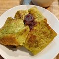 Nana777's cooksnap of when they made 混ぜて焼くだけ抹茶フレンチトースト.