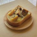 キンプリ's cooksnap of when they made 焼き芋とクリチトースト＊メープル風味.
