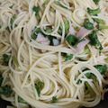 Hitomiクック's cooksnap of when they made 大根葉とハムのパスタ♯大根葉大量消費.